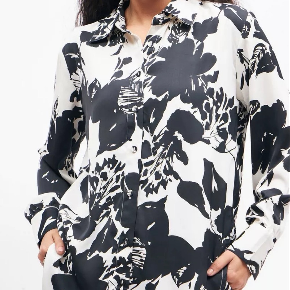 Zara Floral Print Blouse